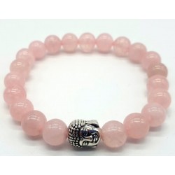 Bracelet Bouddha quartz rose